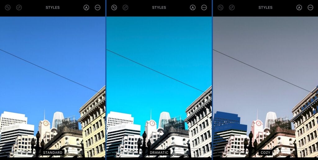 a photo of a few examples of the iPhone 16 Pro styles
