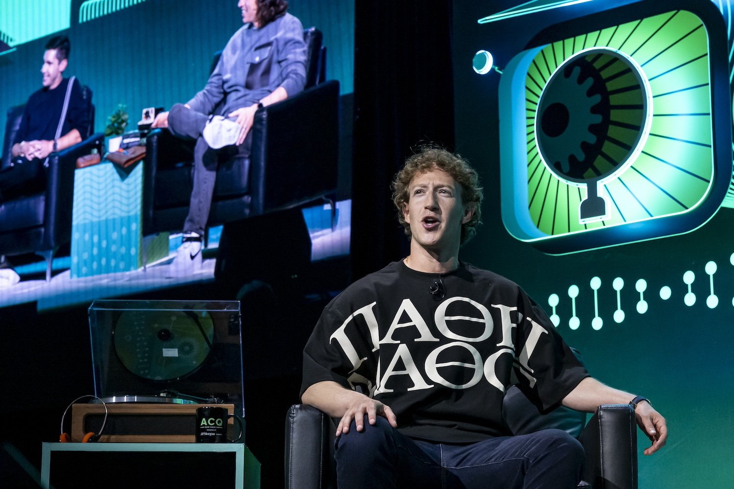 Mark Zuckerberg speaks at an event in San Francisco