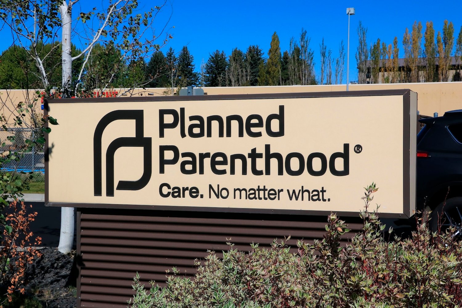 File photo showing a sign at a Planned Parenthood clinic, in Pullman, Washington.